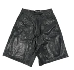 Gold+Vintage Gallery Raspberry Hills ‘Black’ Leather Shorts
